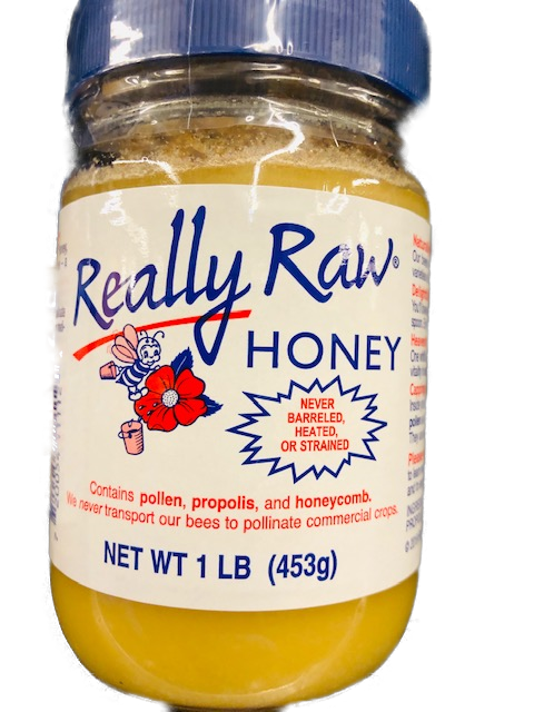 Honey Really Raw 1lb Glass